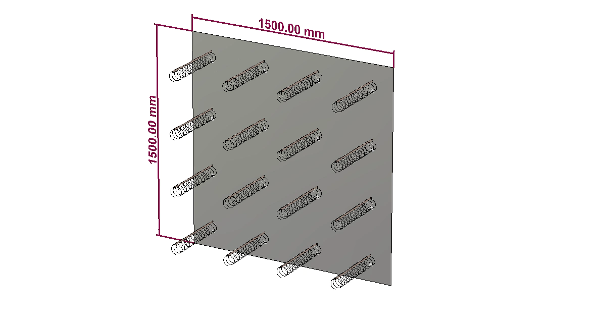 3D model of the final array