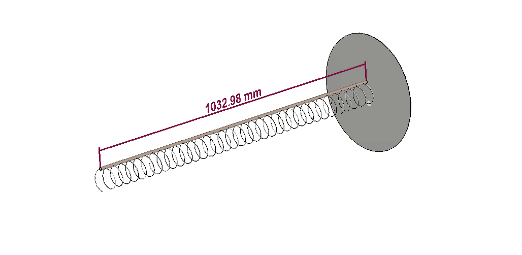 3D model of a single helix element