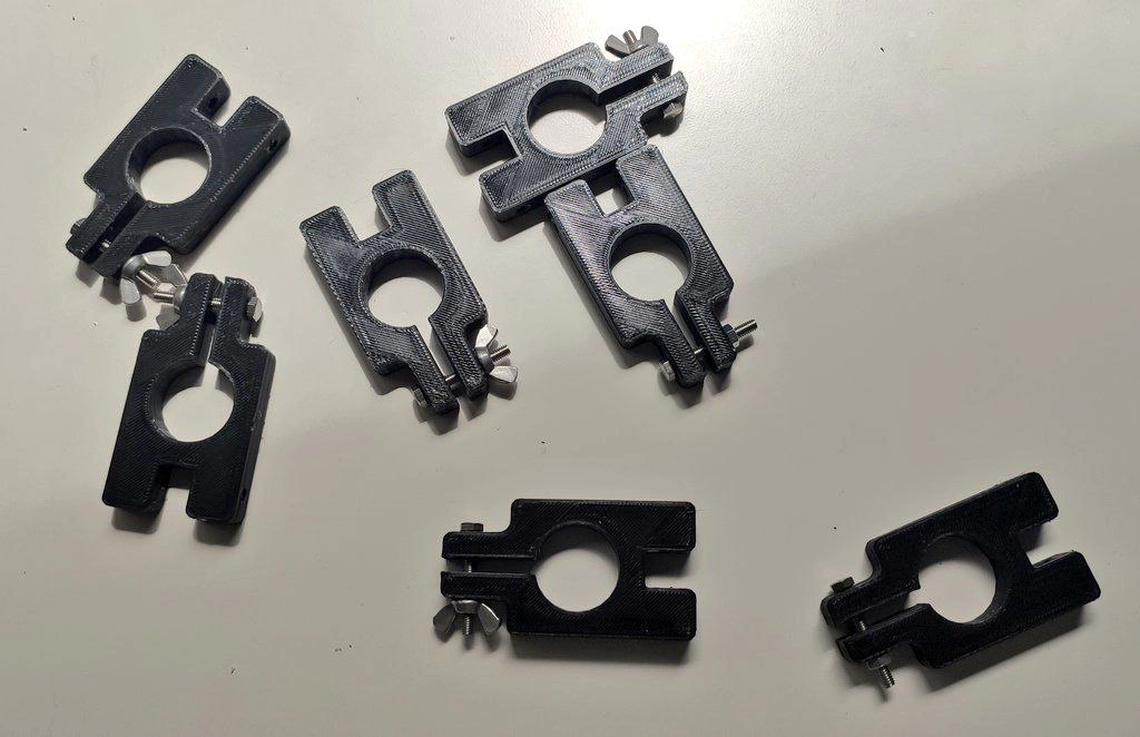 Initial prototypes of the 3D-printed joints